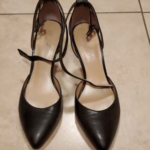 Marc Fisher ankle strap black heels 👠